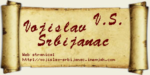 Vojislav Srbijanac vizit kartica